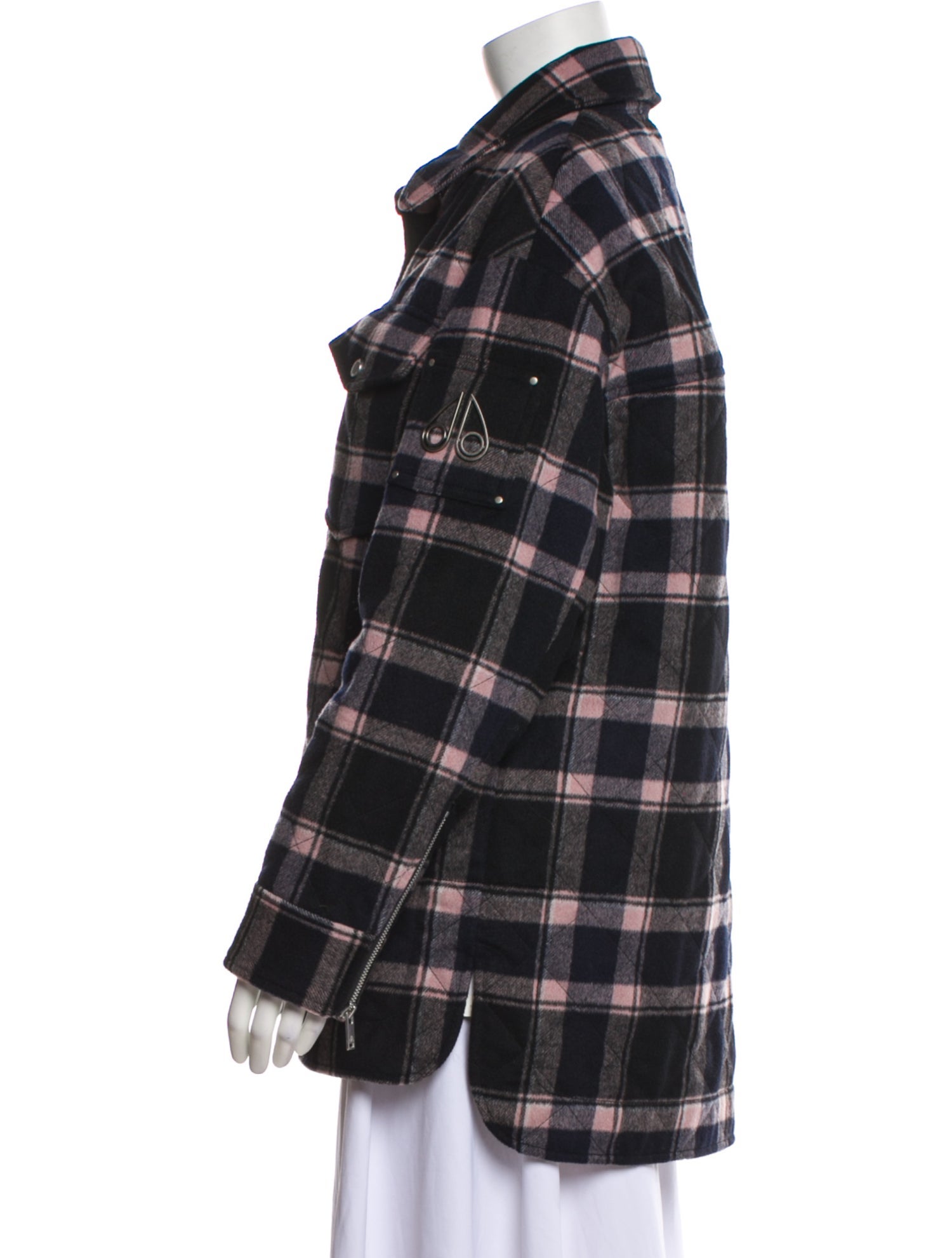 Moose Knuckles Wool Plaid Print Jacket w/ Tags