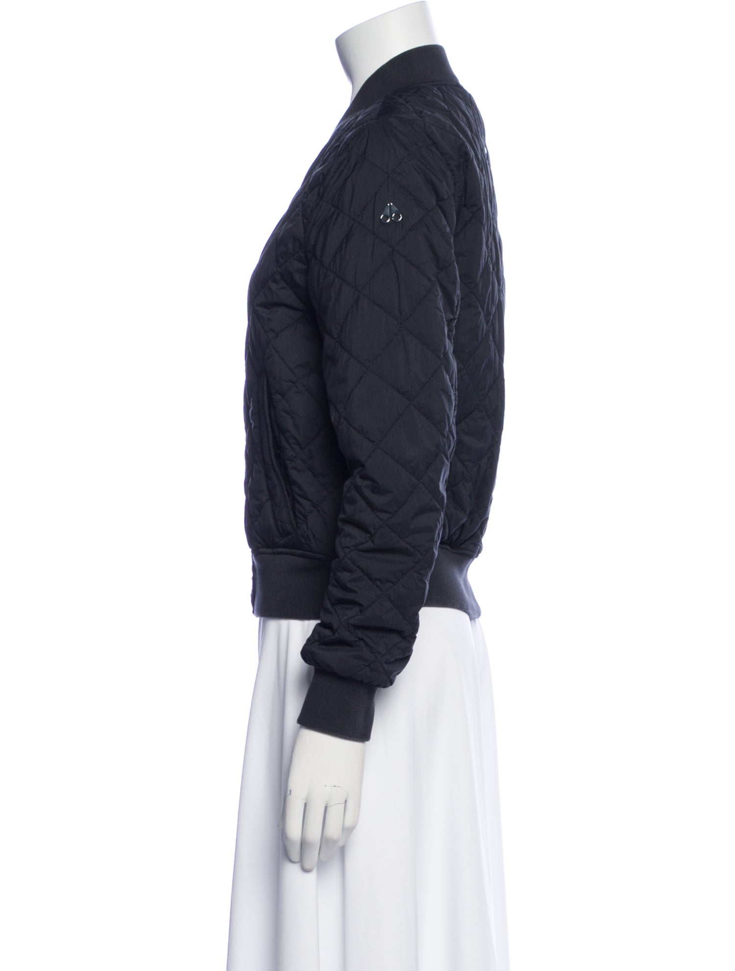 Moose Knuckles Nylon Bomber Jacket