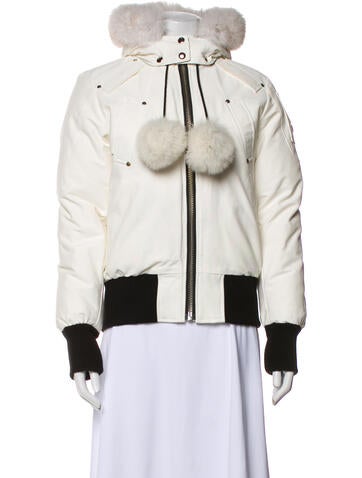 Pre-owned Moose Knuckles Colorblock Pattern Jacket In Neutral