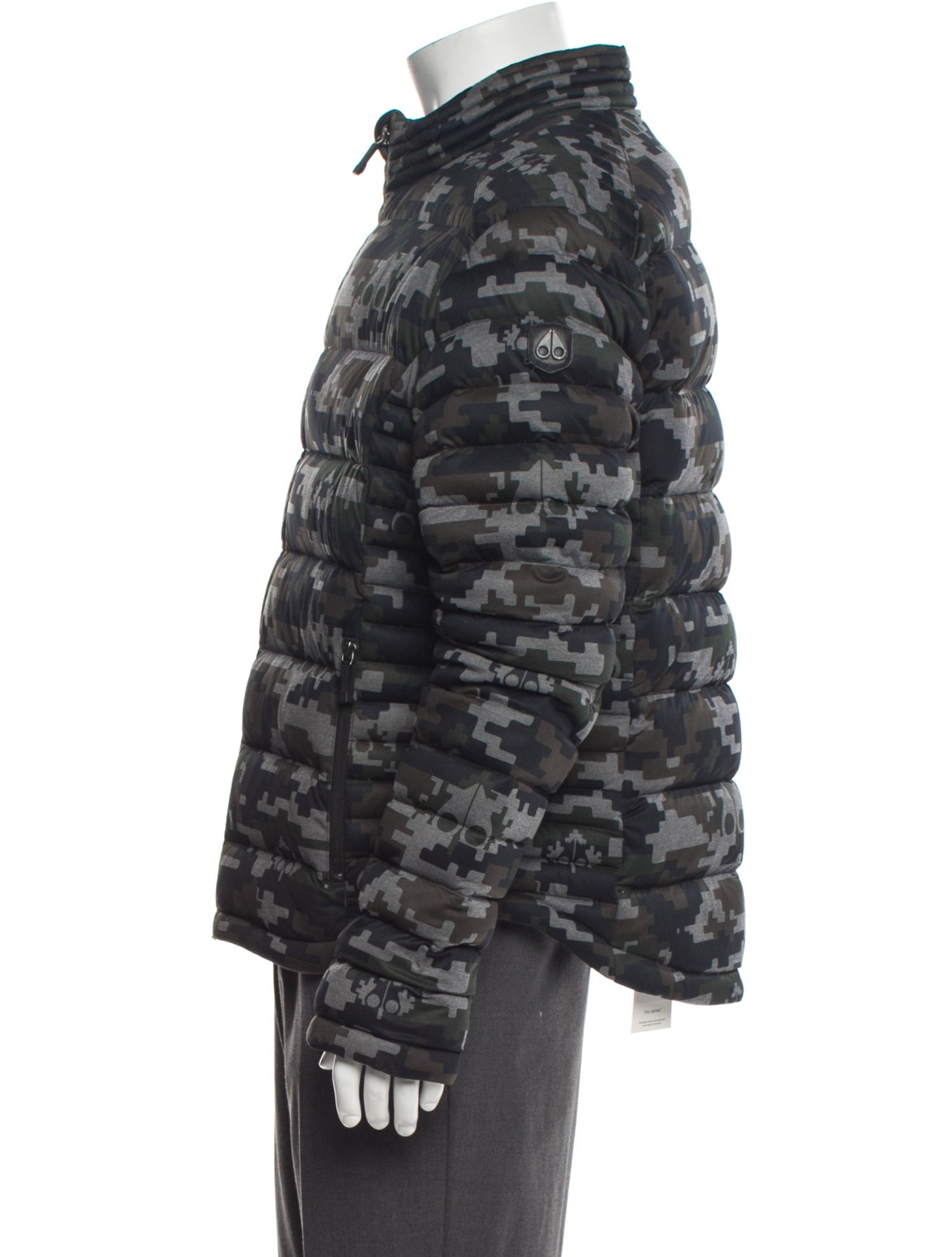 Moose Knuckles Camouflage Print Puffer Coat