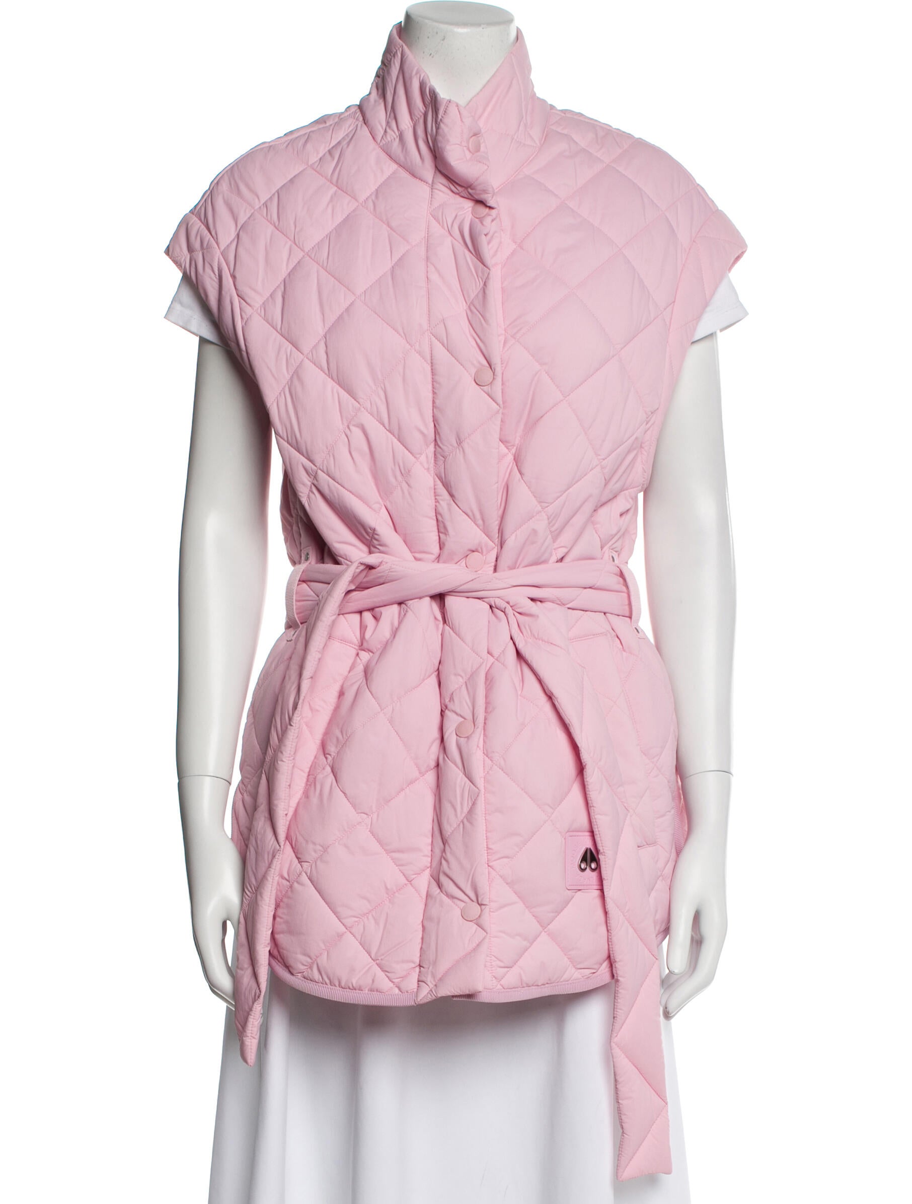 Moose Knuckles Nylon Plaid Print Vest