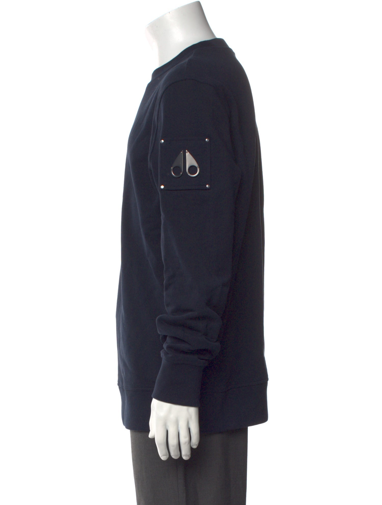 Moose Knuckles Crew Neck Long Sleeve Sweatshirt