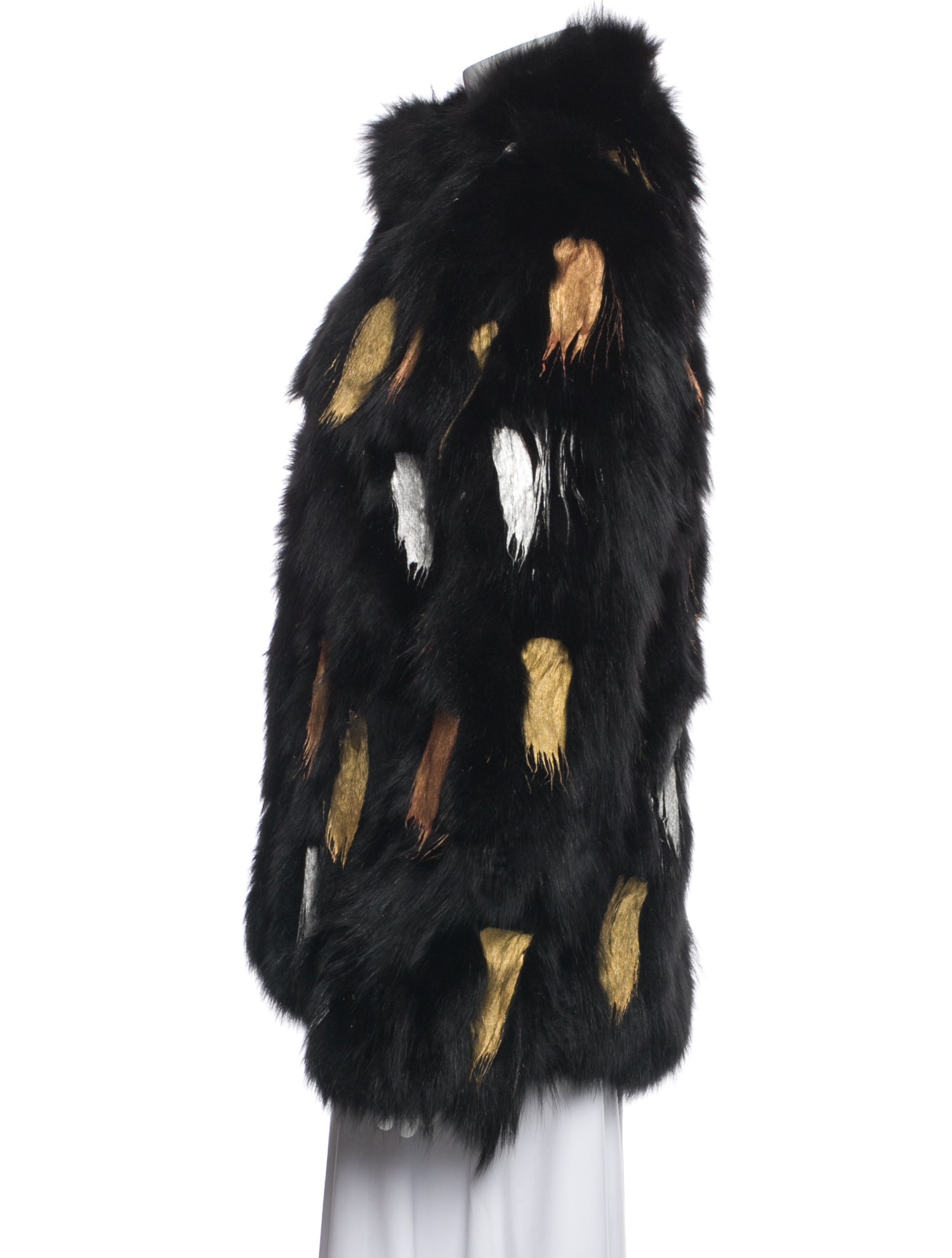 Moose Knuckles Fox Printed Faux Fur Coat