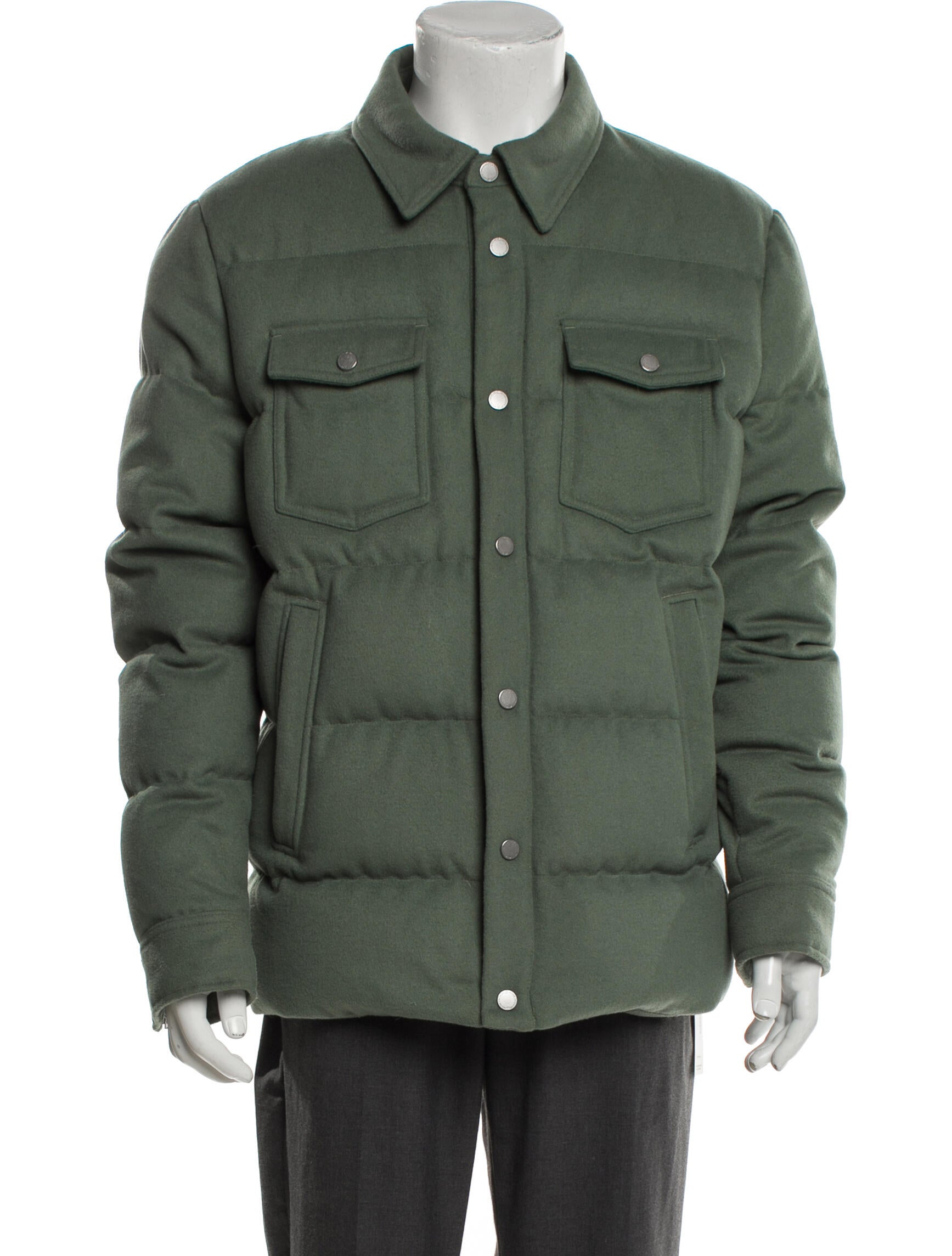 Moose Knuckles Wool Puffer Coat