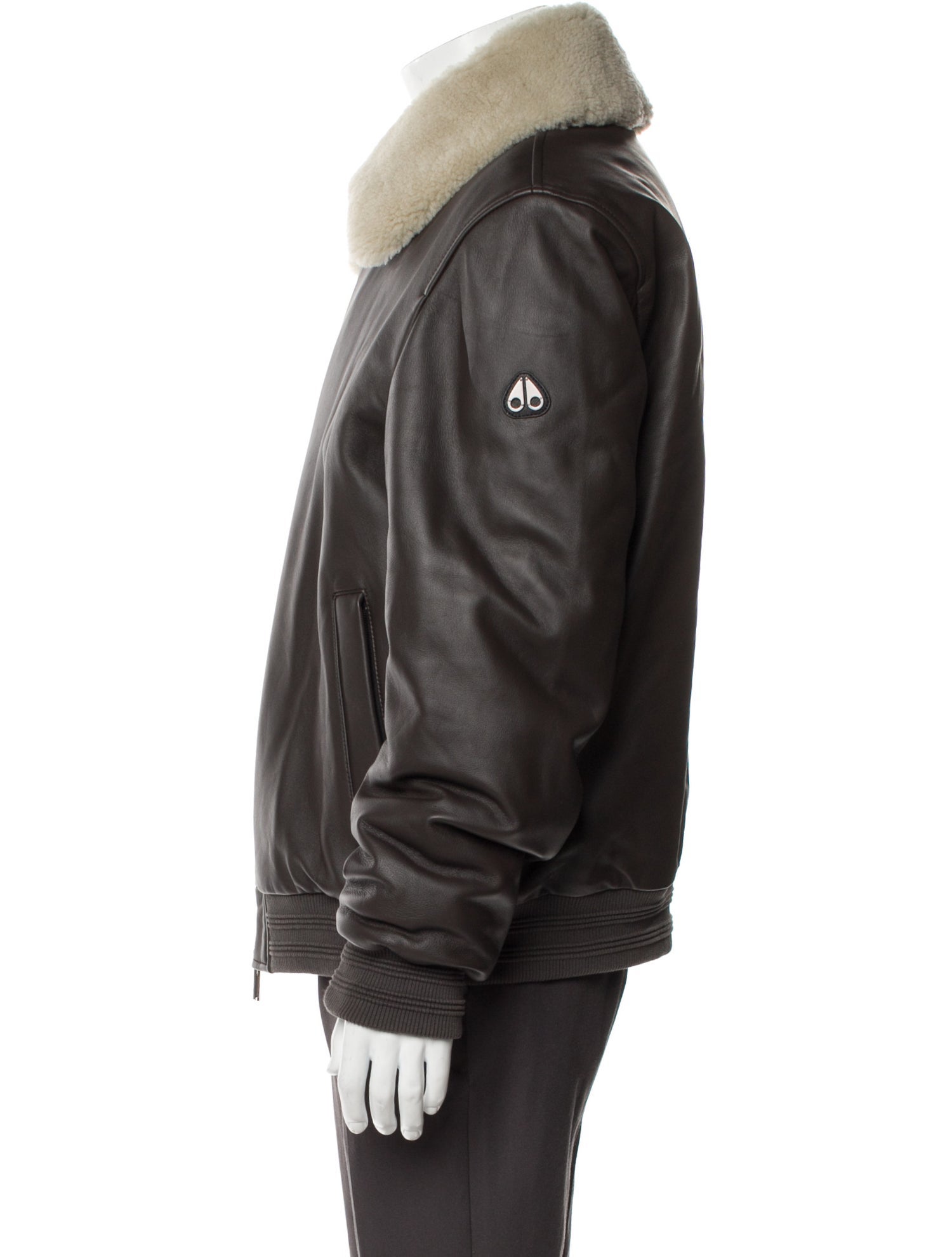 Moose Knuckles Lamb Leather Moto Jacket