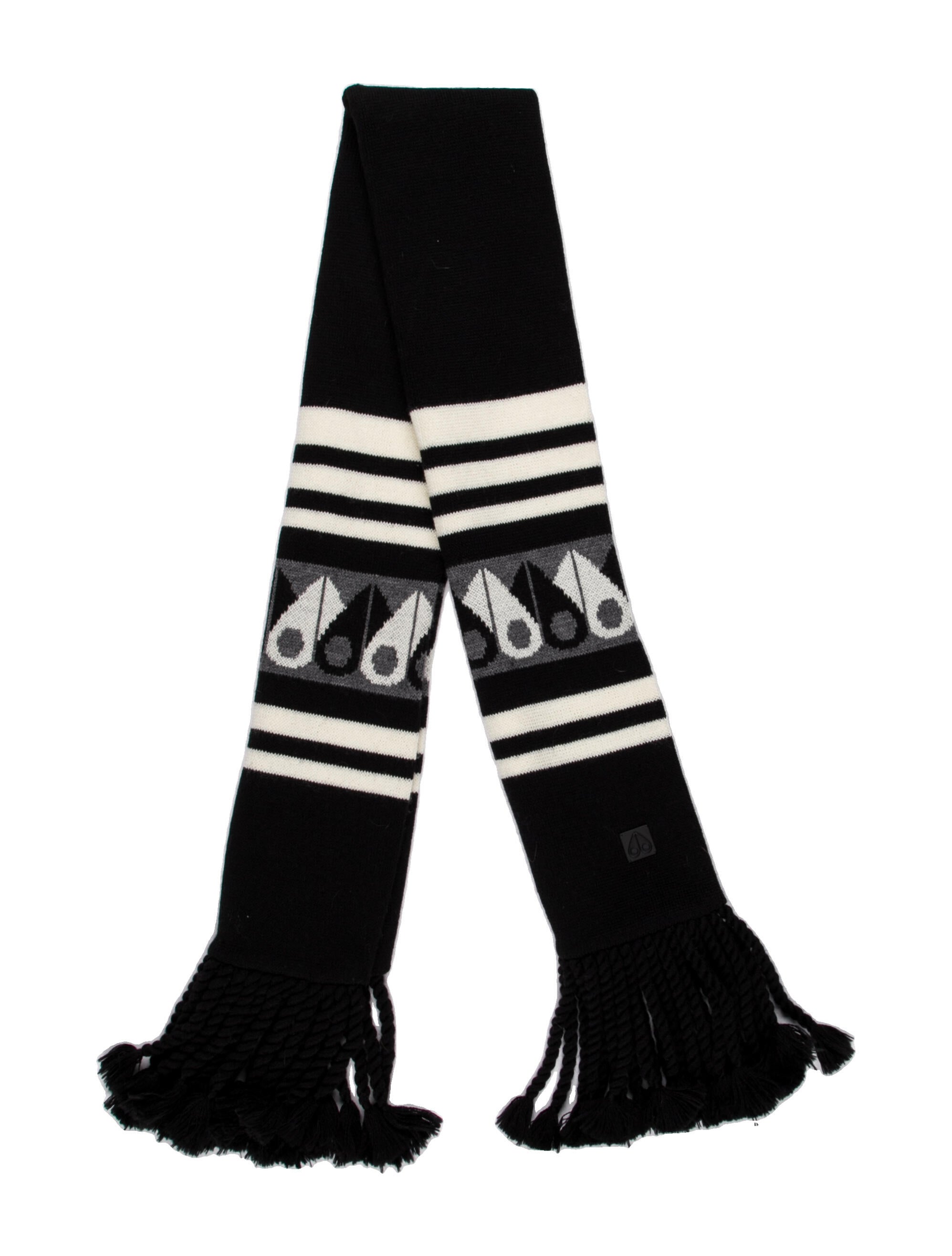 Moose Knuckles Wool Printed Scarf