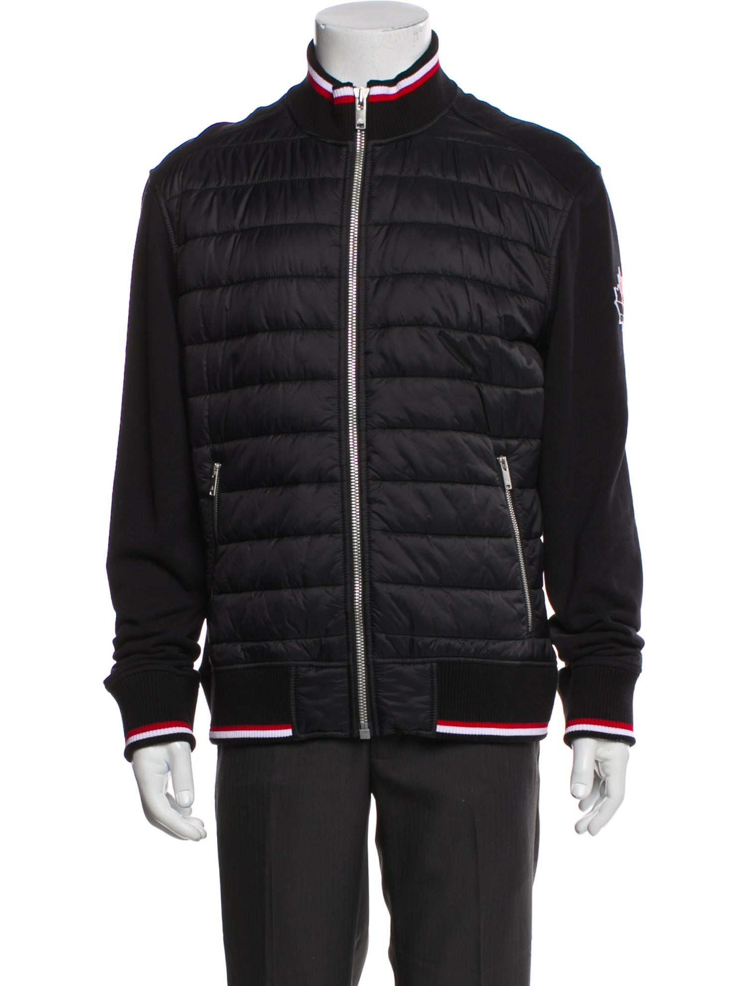 Moose Knuckles Striped Puffer Coat