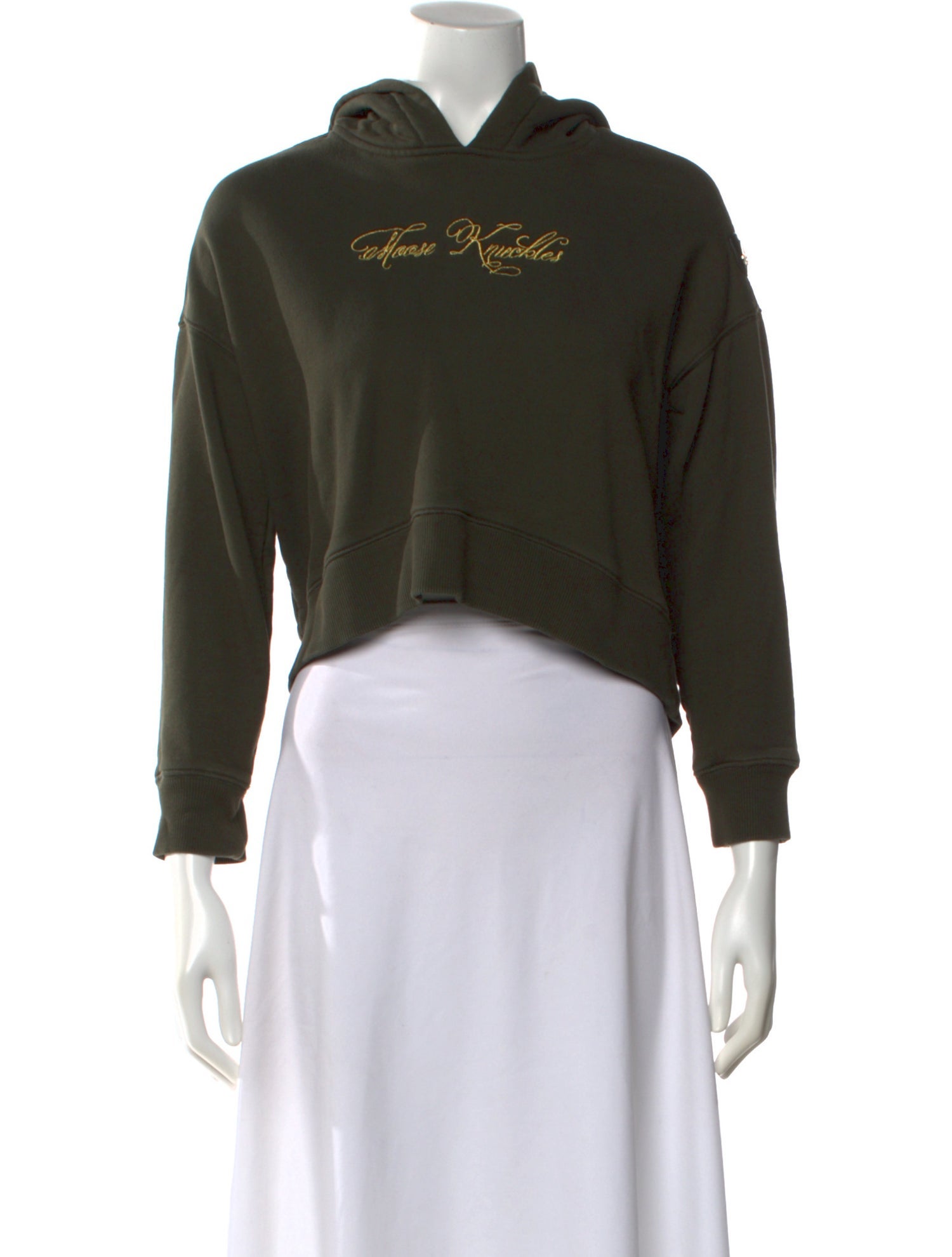 Moose Knuckles Graphic Print Mock Neck Sweatshirt