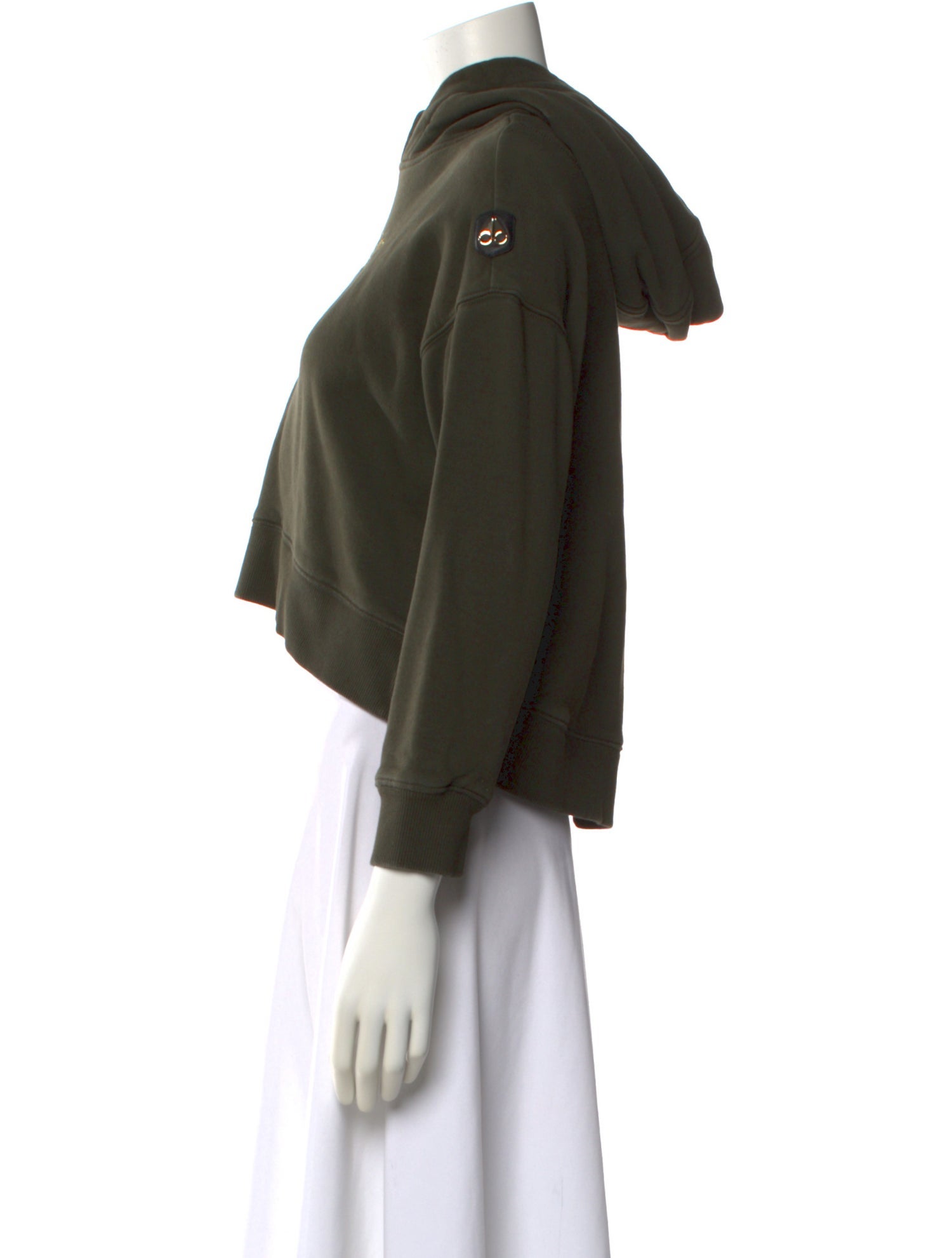 Moose Knuckles Graphic Print Mock Neck Sweatshirt