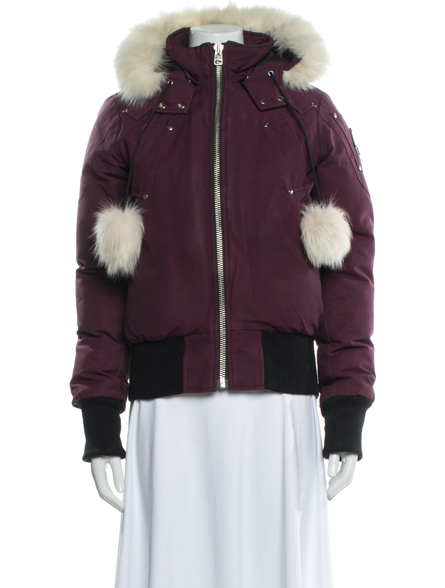 Moose Knuckles Colorblock Pattern Down Jacket