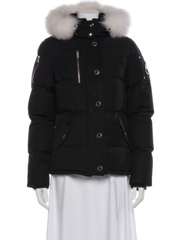 Pre-owned Moose Knuckles Down Jacket In Black