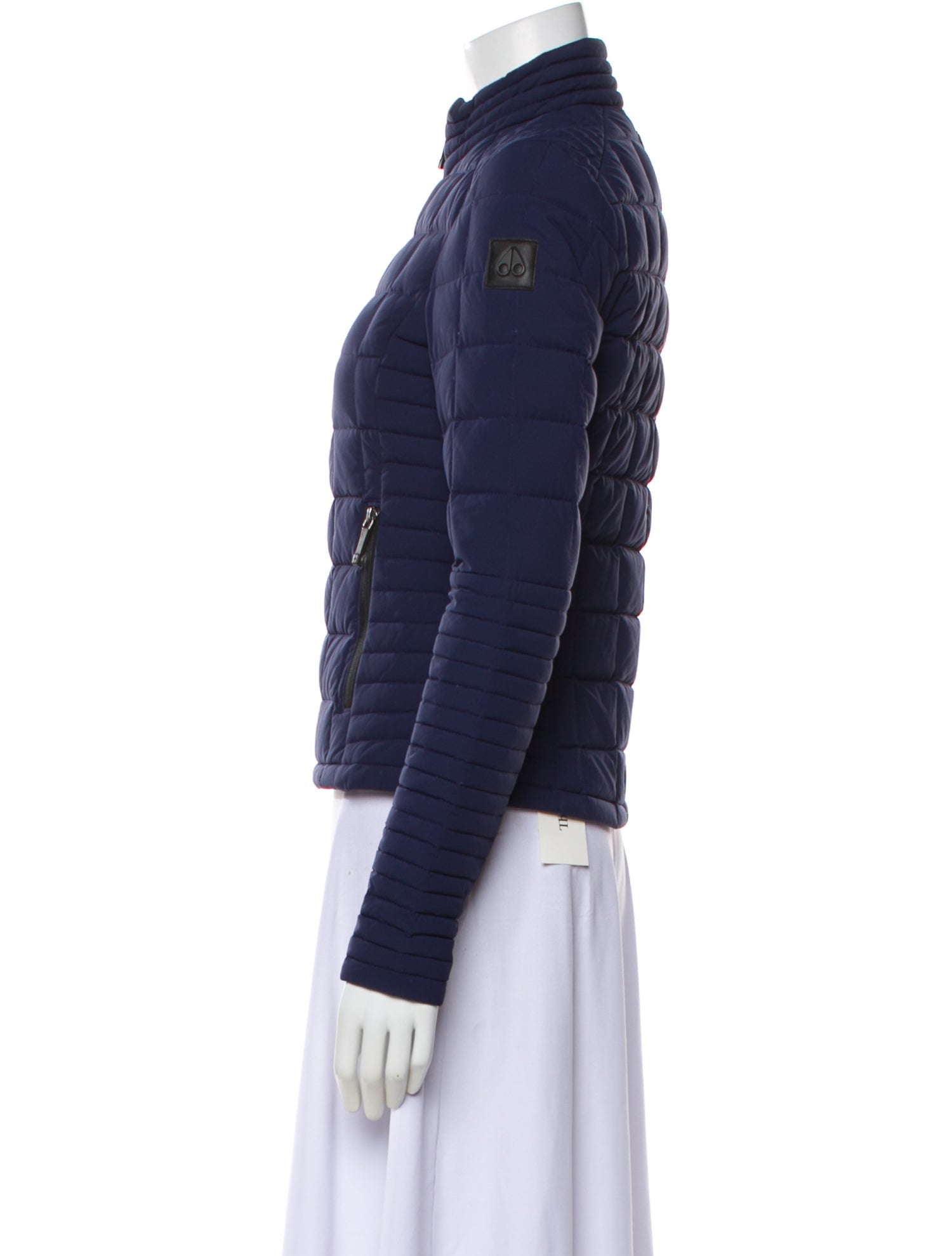 Moose Knuckles Nylon Striped Down Jacket