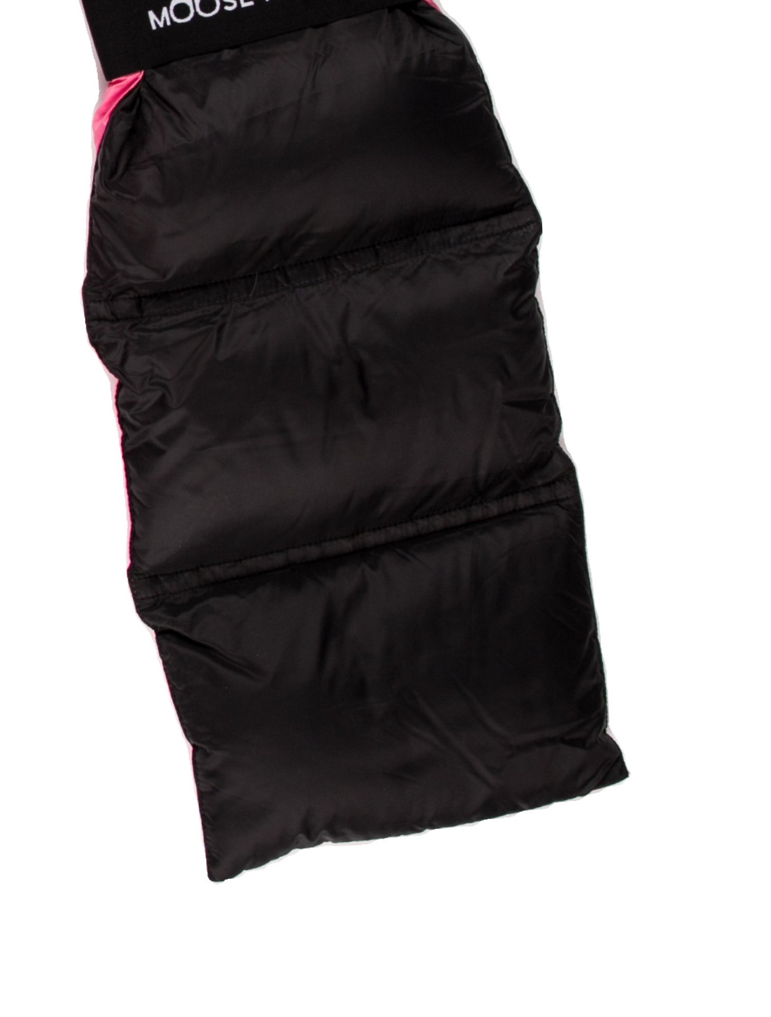 Moose Knuckles Nylon Colorblock Pattern Scarf