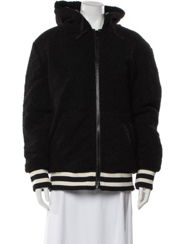 Pre-owned Moose Knuckles Colorblock Pattern Jacket In Black