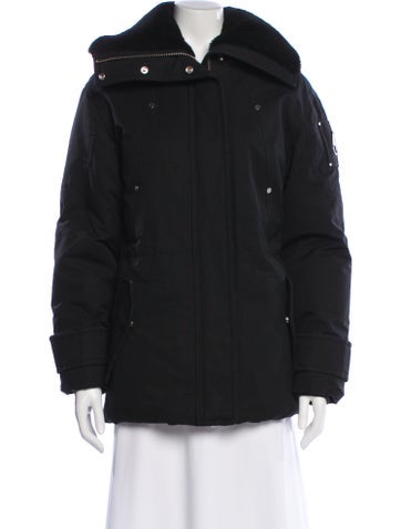 Pre-owned Moose Knuckles Down Coat In Black
