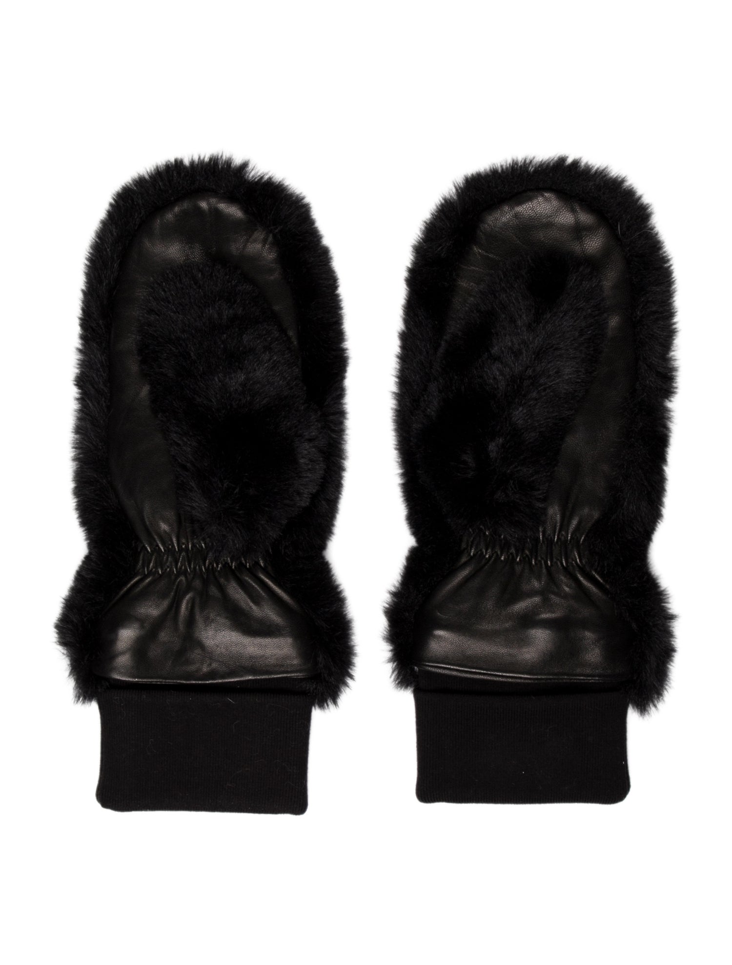 Moose Knuckles Leather Trim Mittens w/Tags