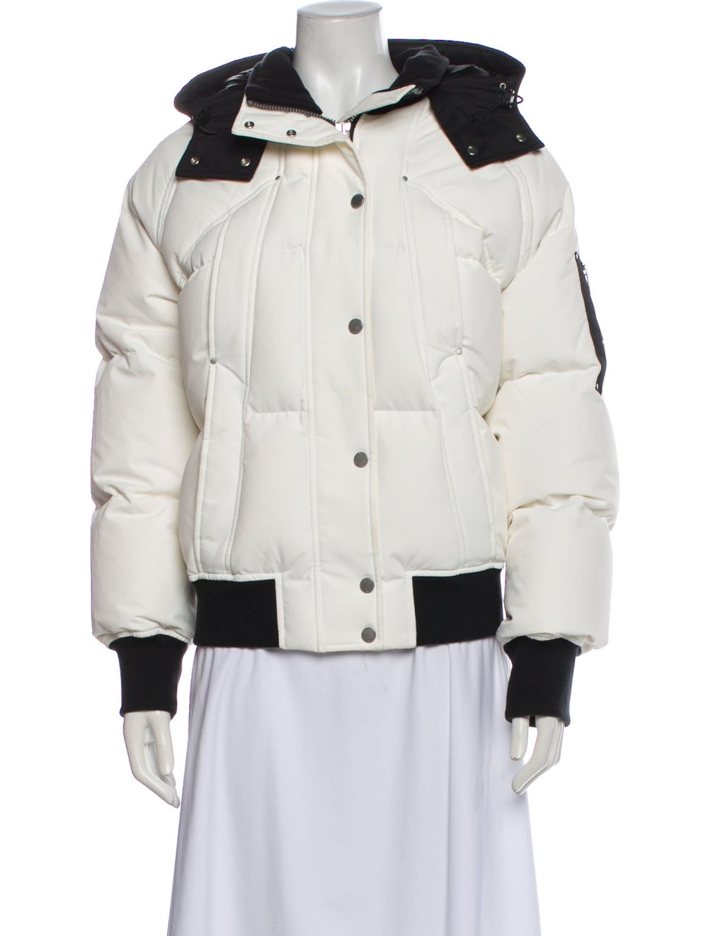 Moose Knuckles Colorblock Pattern Down Jacket - image 1