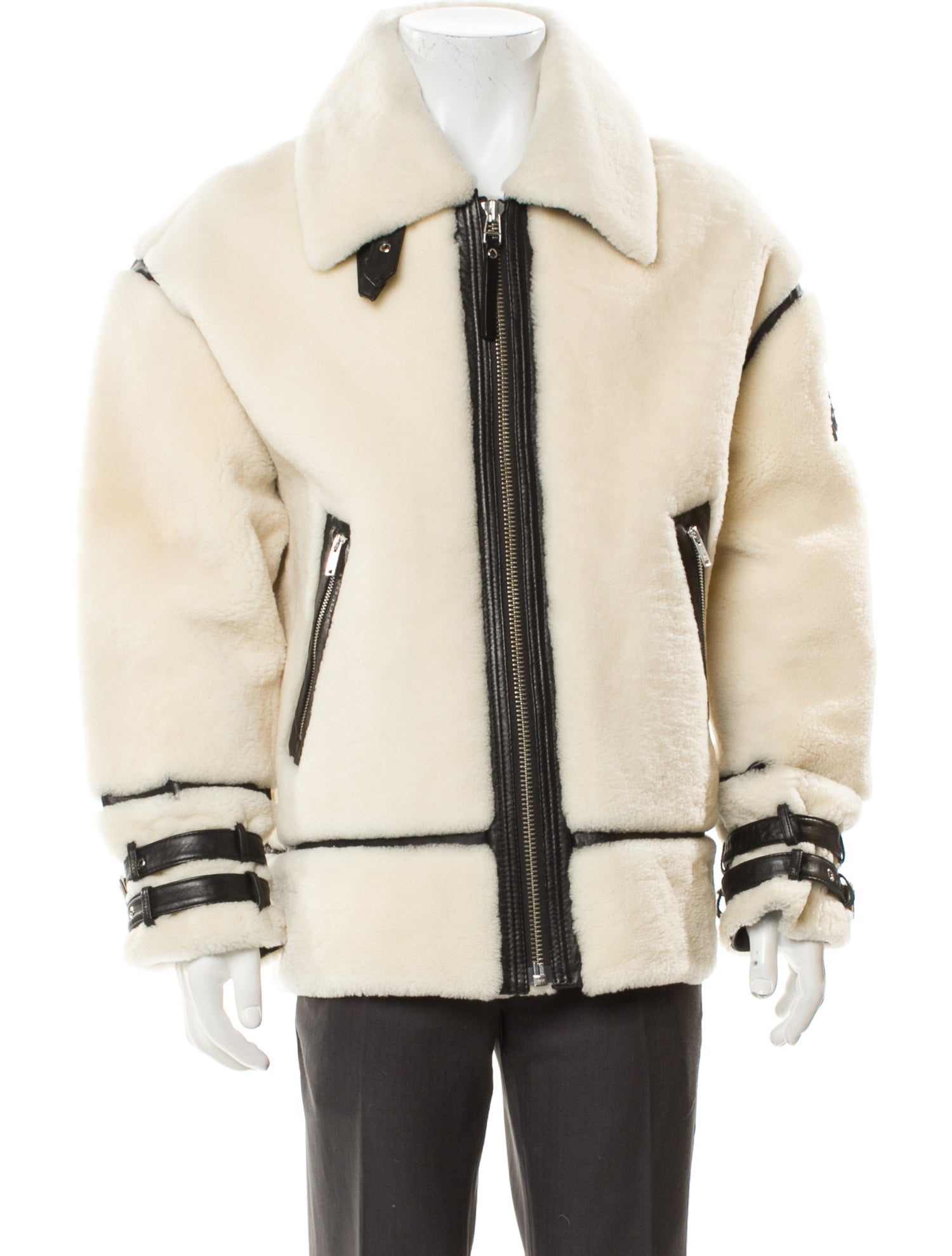 Moose Knuckles Eel Skin Colorblock Pattern Moto Jacket