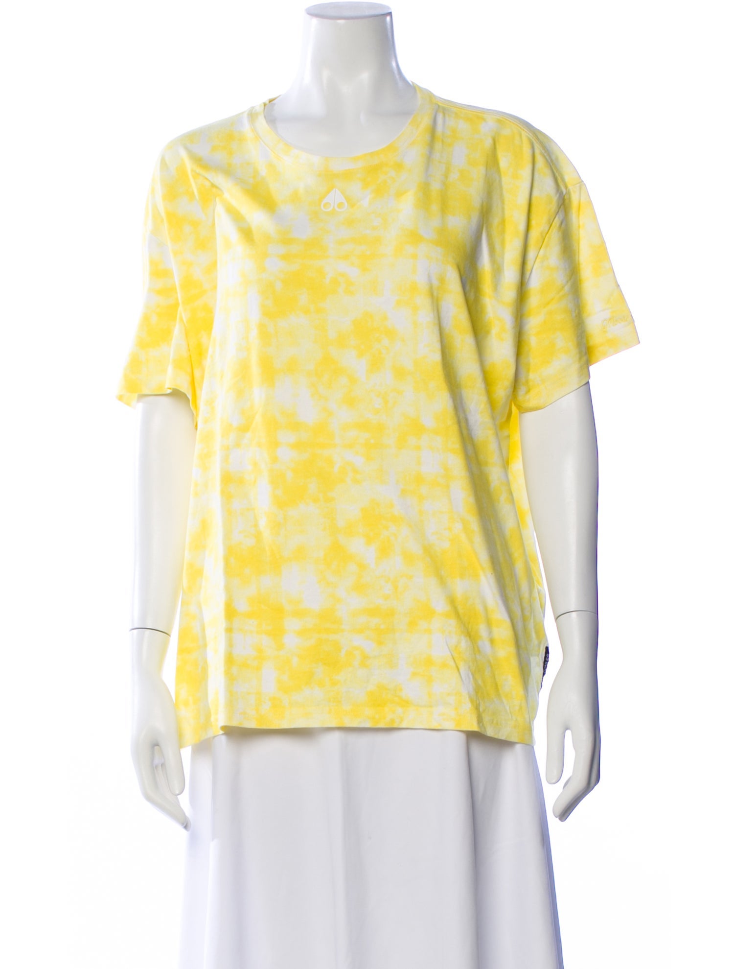 Moose Knuckles Tie-Dye Print Crew Neck T-Shirt