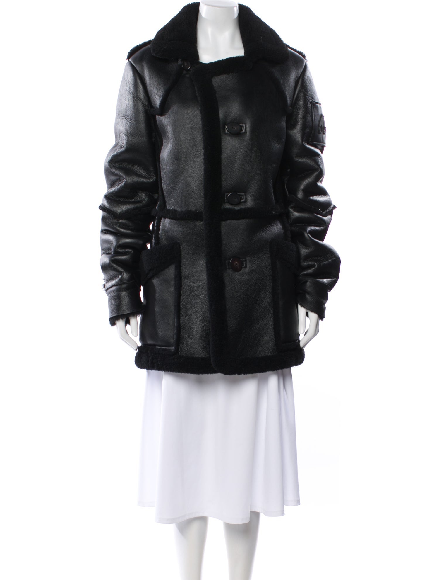 Moose Knuckles Shearling Faux Fur Coat