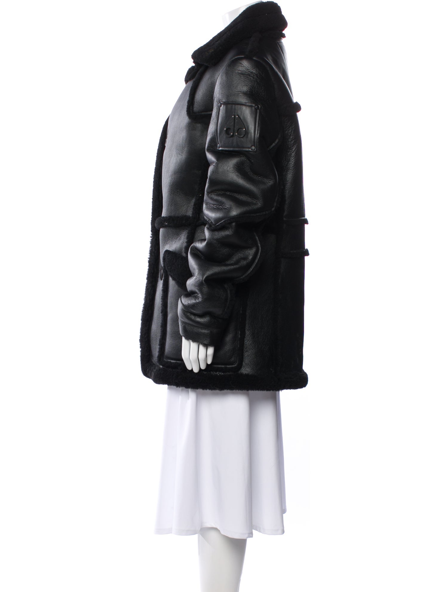 Moose Knuckles Shearling Faux Fur Coat