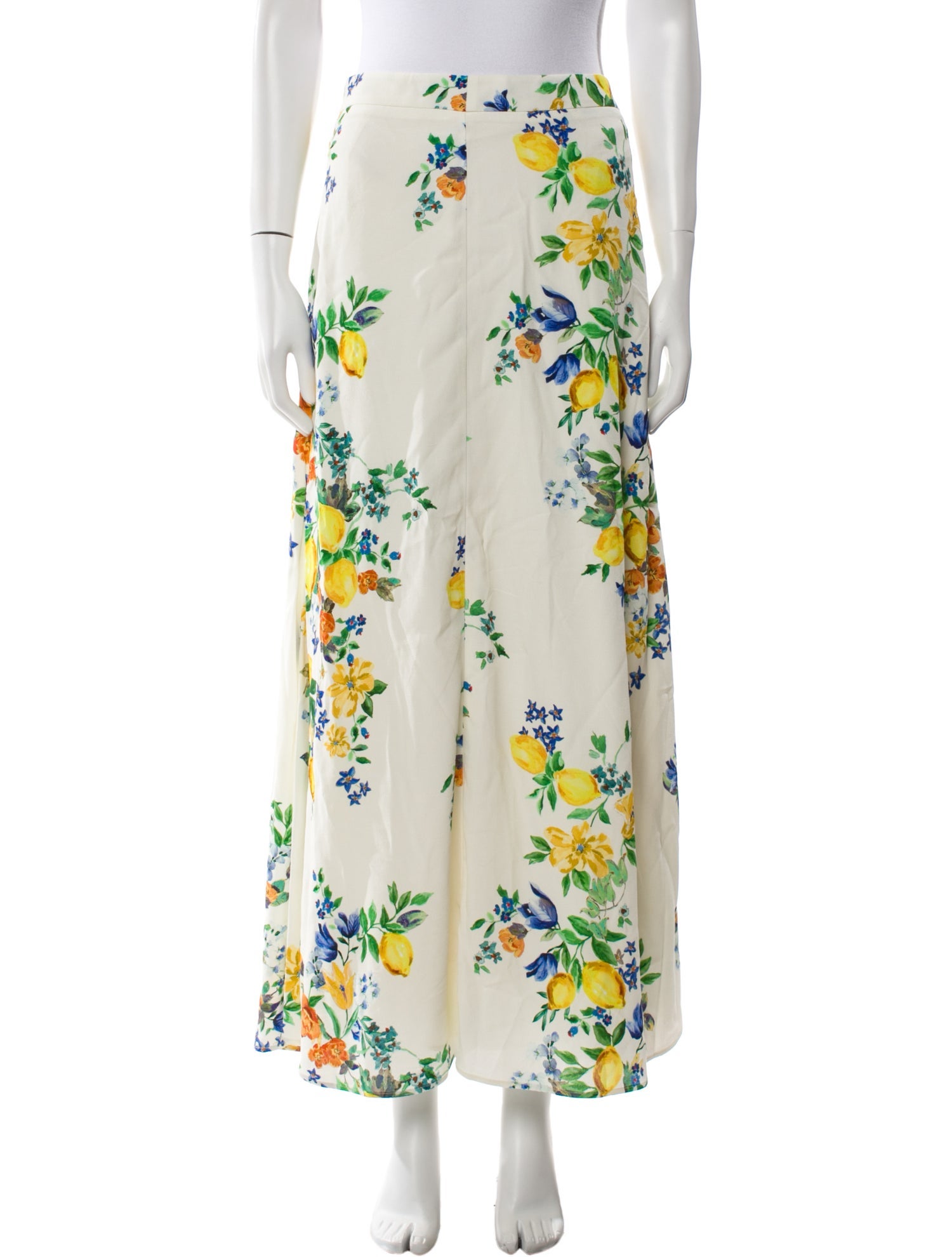 Momoni x Sezane Floral Print Midi Length Skirt