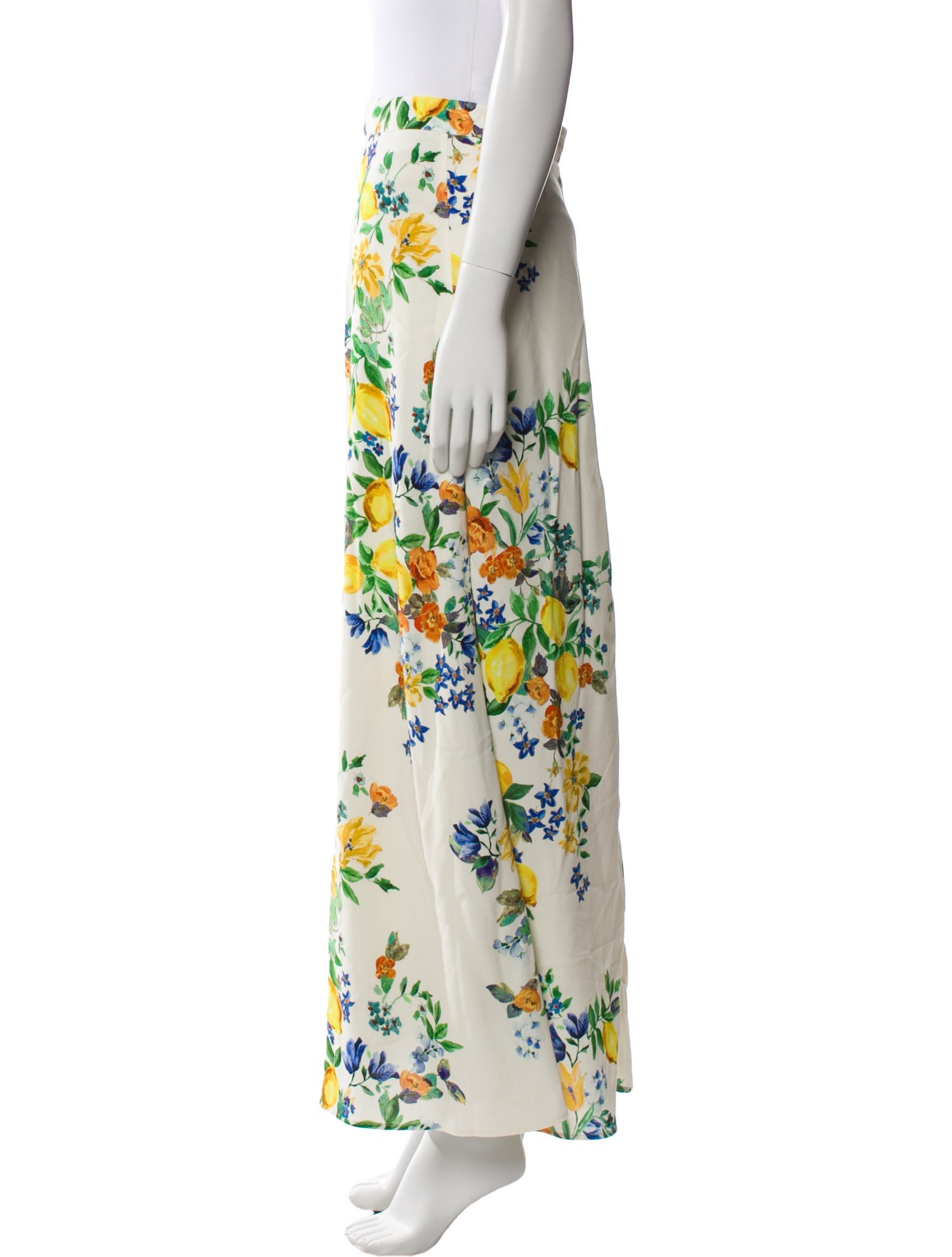 Momoni x Sezane Floral Print Midi Length Skirt