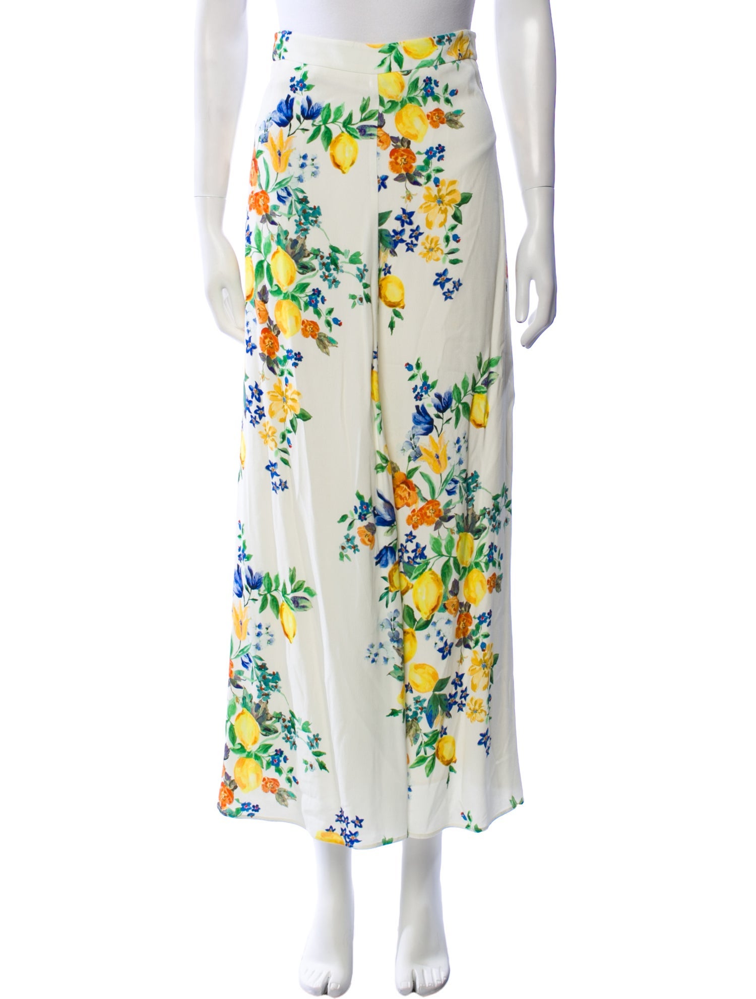 Momoni x Sezane Floral Print Midi Length Skirt