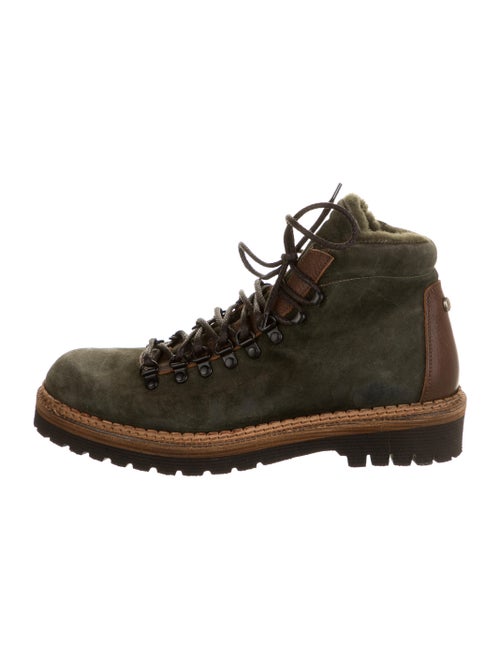 Montelliana Suede Hiking Boots Green