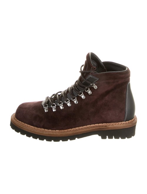 Montelliana Suede Hiking Boots Purple
