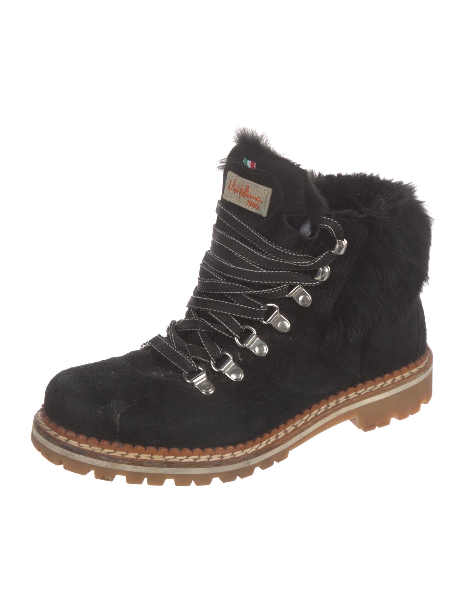 Montelliana Suede Printed Hiking Boots