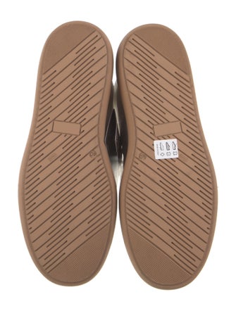 Montelliana Suede Colorblock Pattern Combat Boots