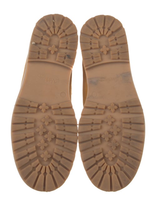 Montelliana Suede Whipstitch Trim Lace-Up Boots