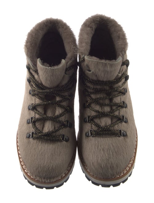 Montelliana Fur Lace-Up Boots