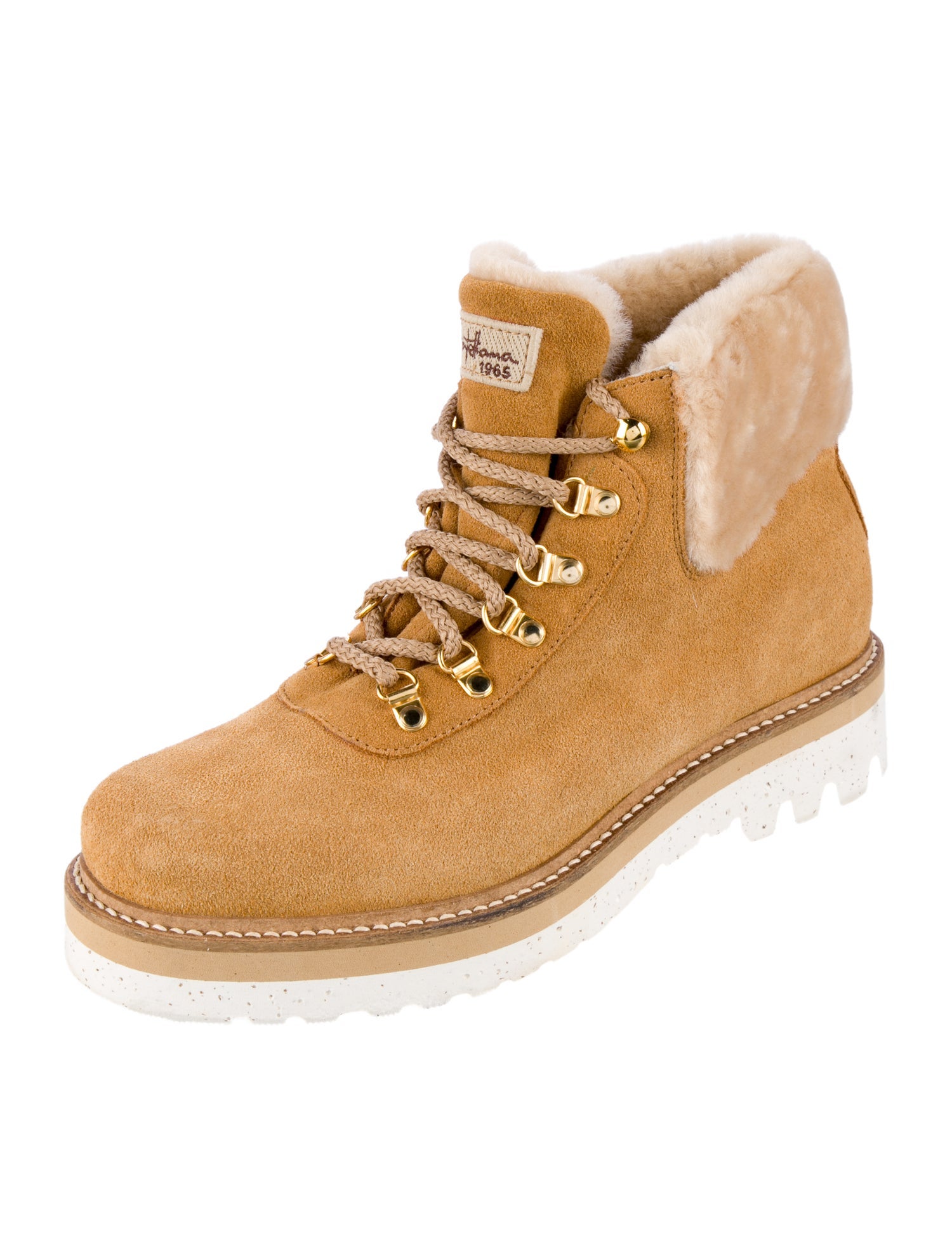 Montelliana Suede Lace-Up Boots