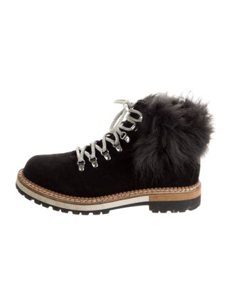 Montelliana Suede Combat Boots