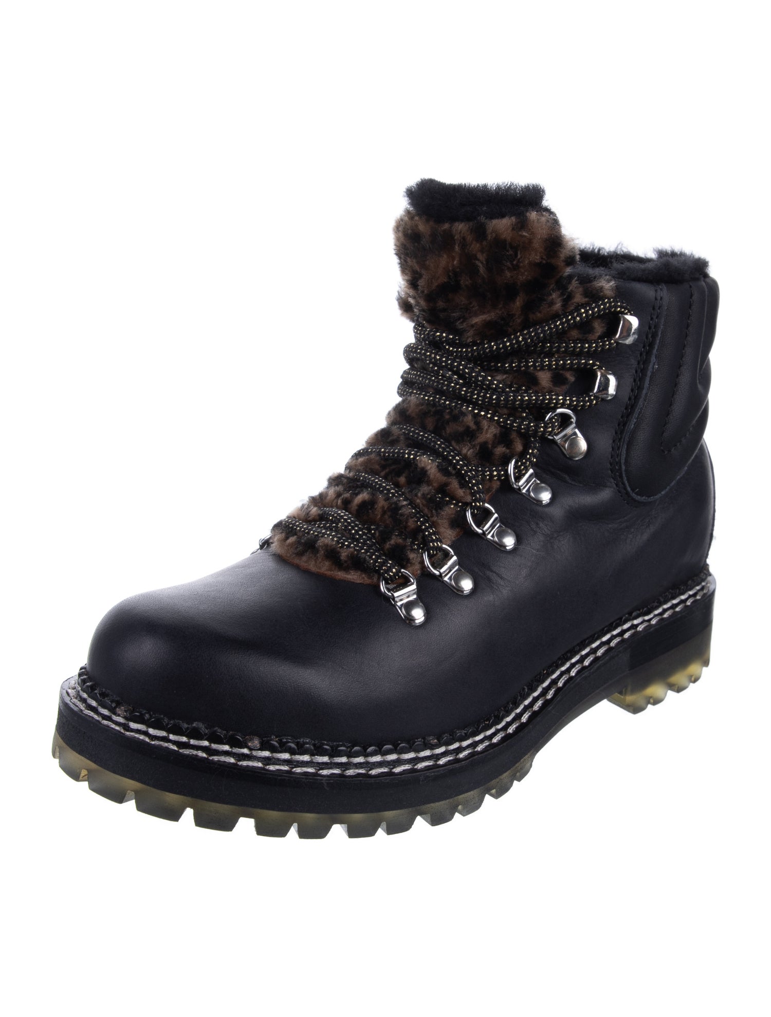 Montelliana Leather Combat Boots w/ Tags