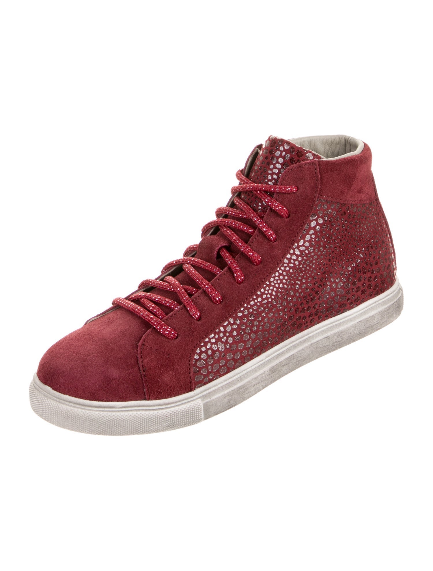 Montelliana Suede Glitter Accents Sneakers