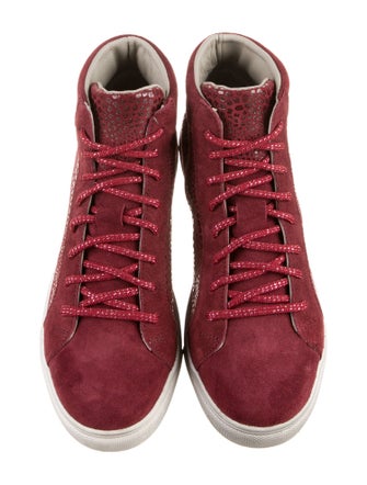 Montelliana Suede Glitter Accents Sneakers