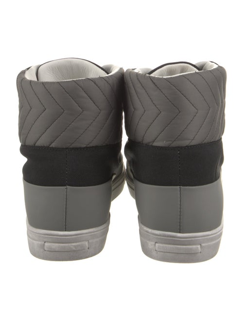 Montelliana Nylon Colorblock Pattern Lace-Up Boots