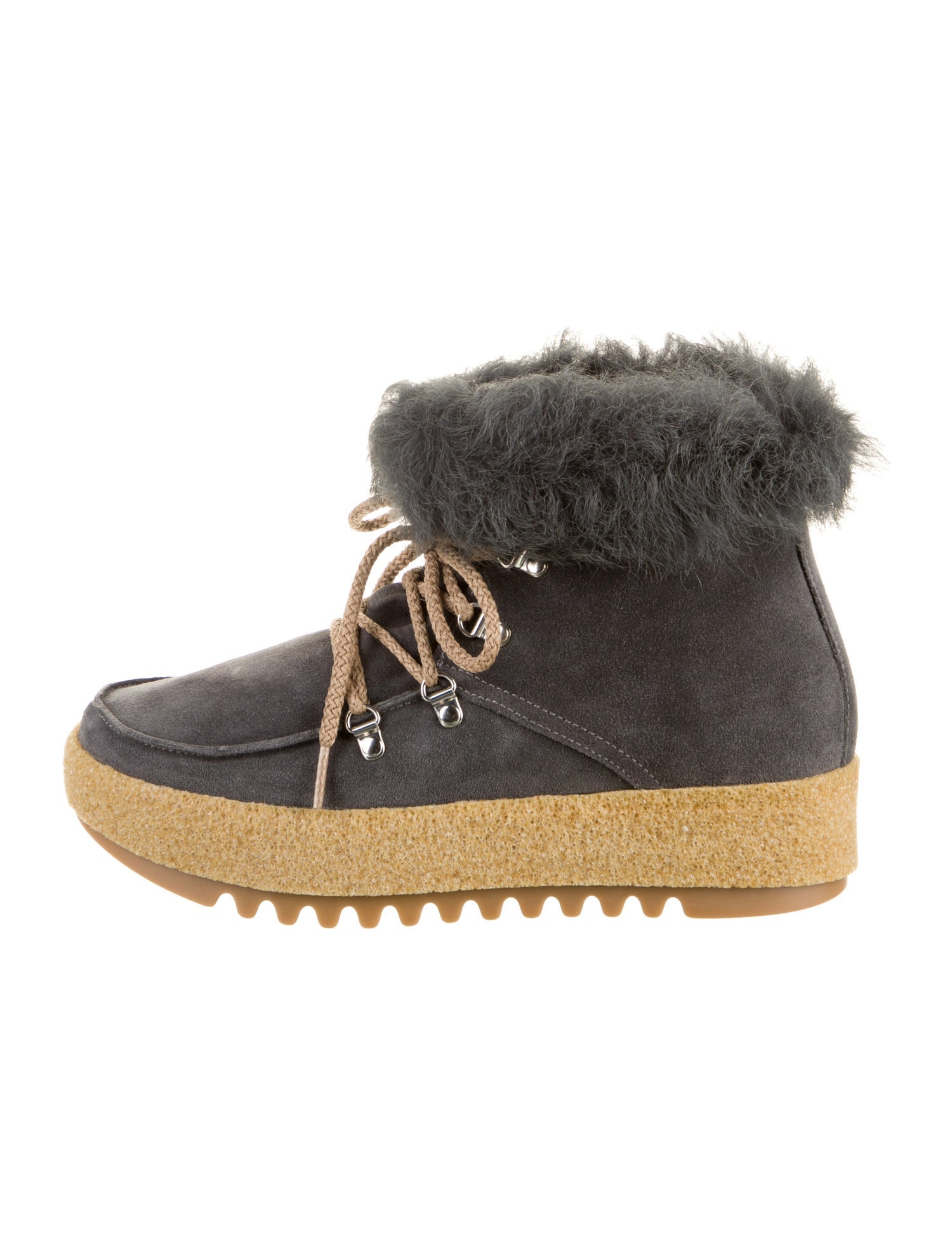 Montelliana Suede Lace-Up Boots