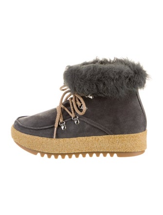 Montelliana Suede Lace-Up Boots