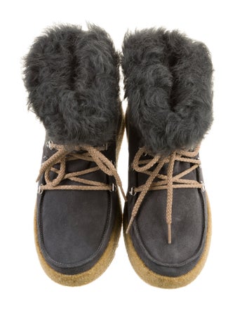 Montelliana Suede Lace-Up Boots