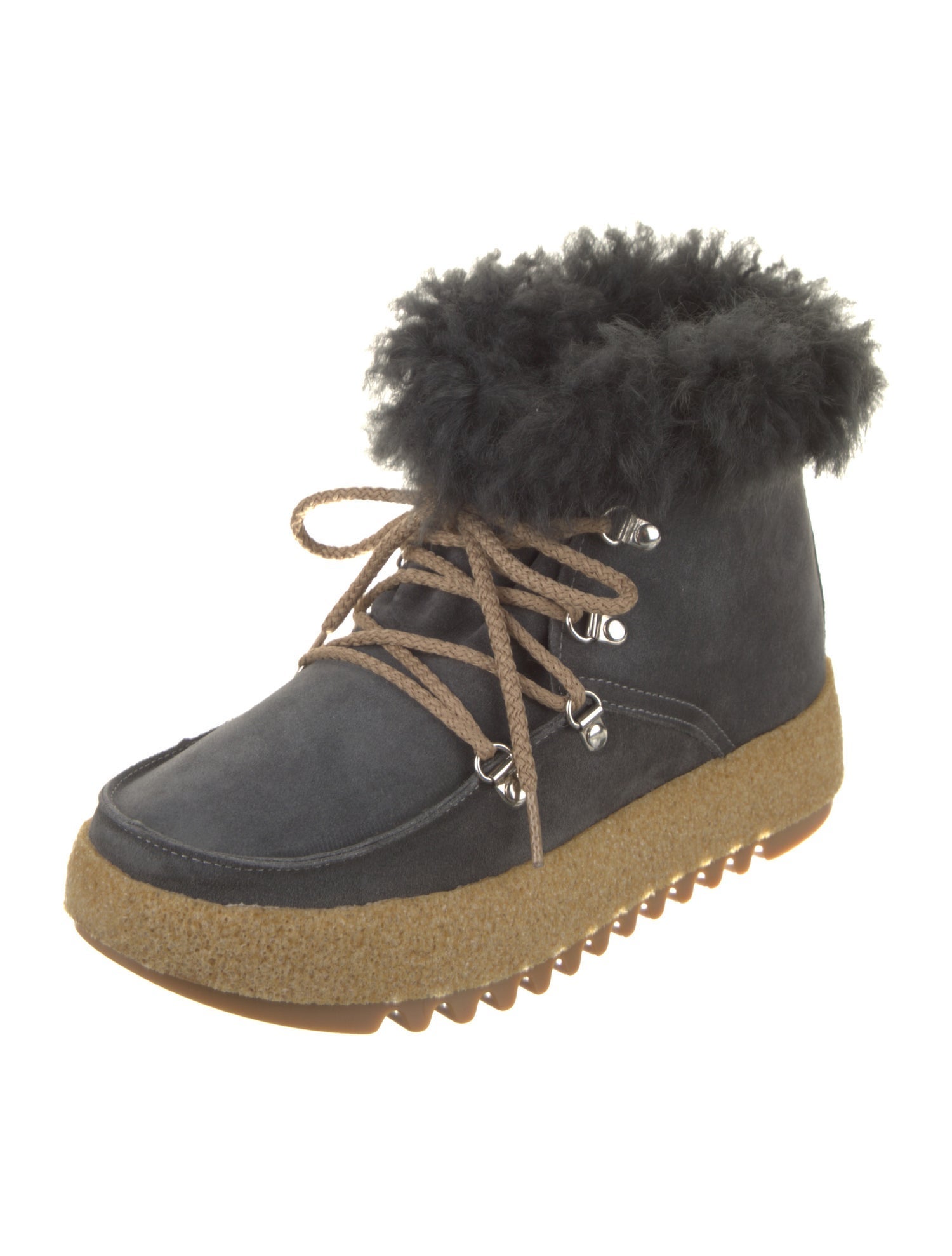 Montelliana Suede Lace-Up Boots