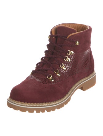 Montelliana Suede Lace-Up Boots