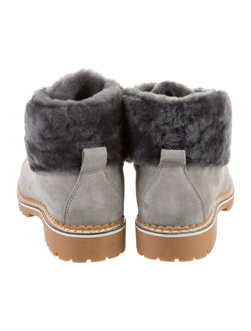 Montelliana Suede Faux Fur Trim Hiking Boots