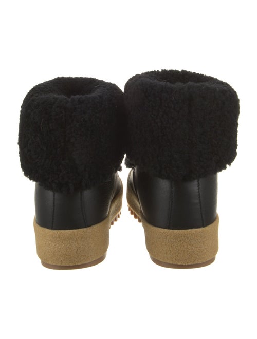 Montelliana Leather Faux Fur Trim Boots