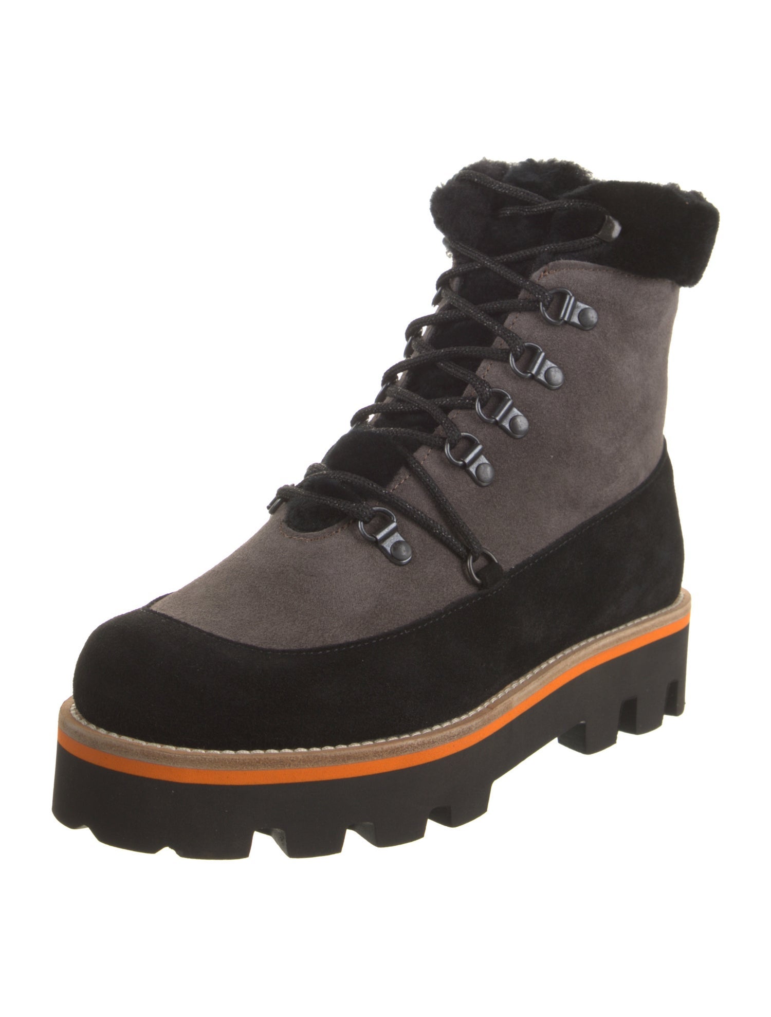Montelliana Suede Combat Boots