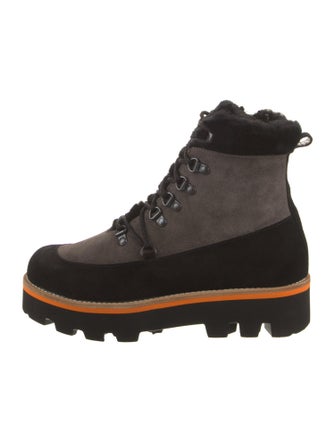 Montelliana Suede Combat Boots