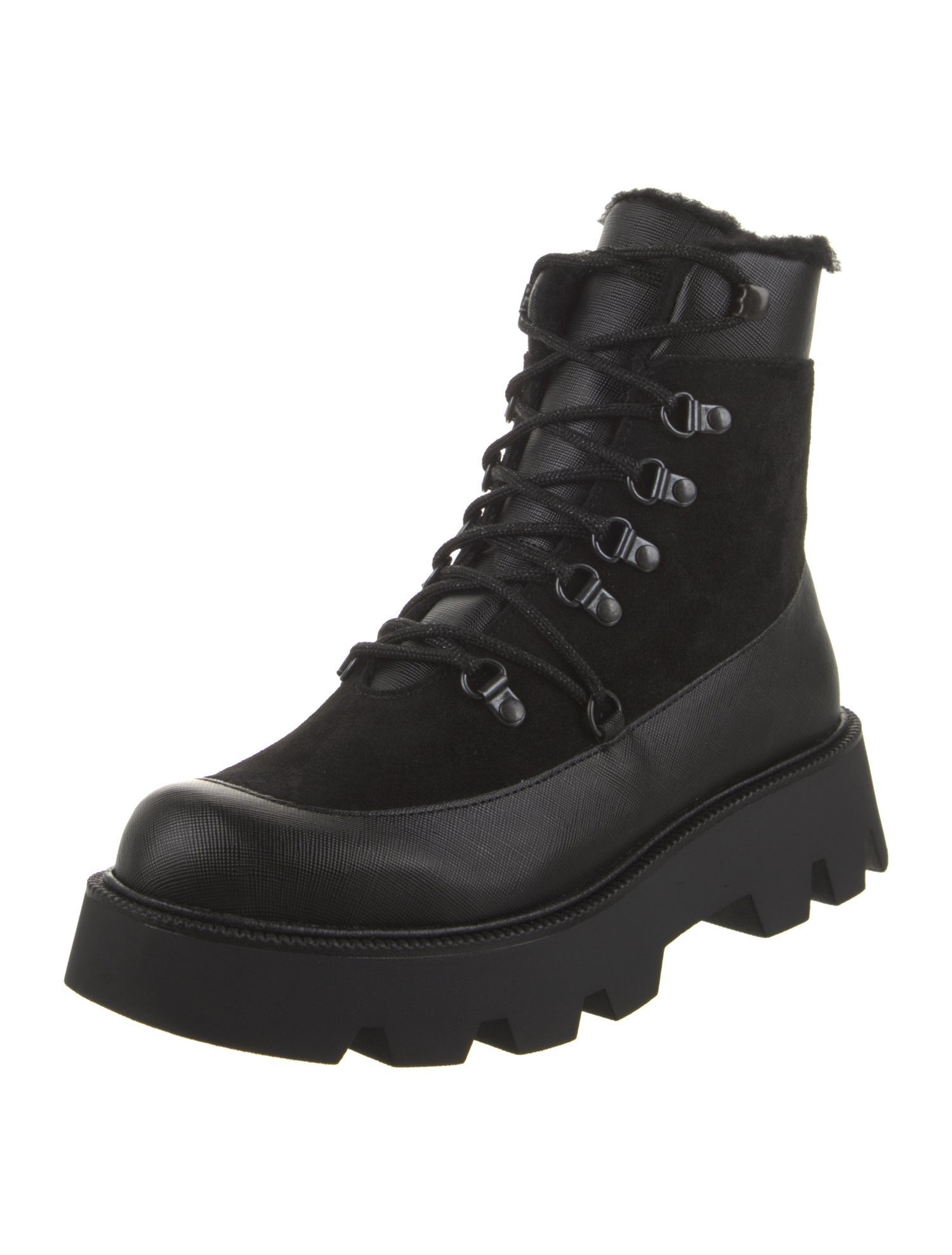 Montelliana Suede Combat Boots